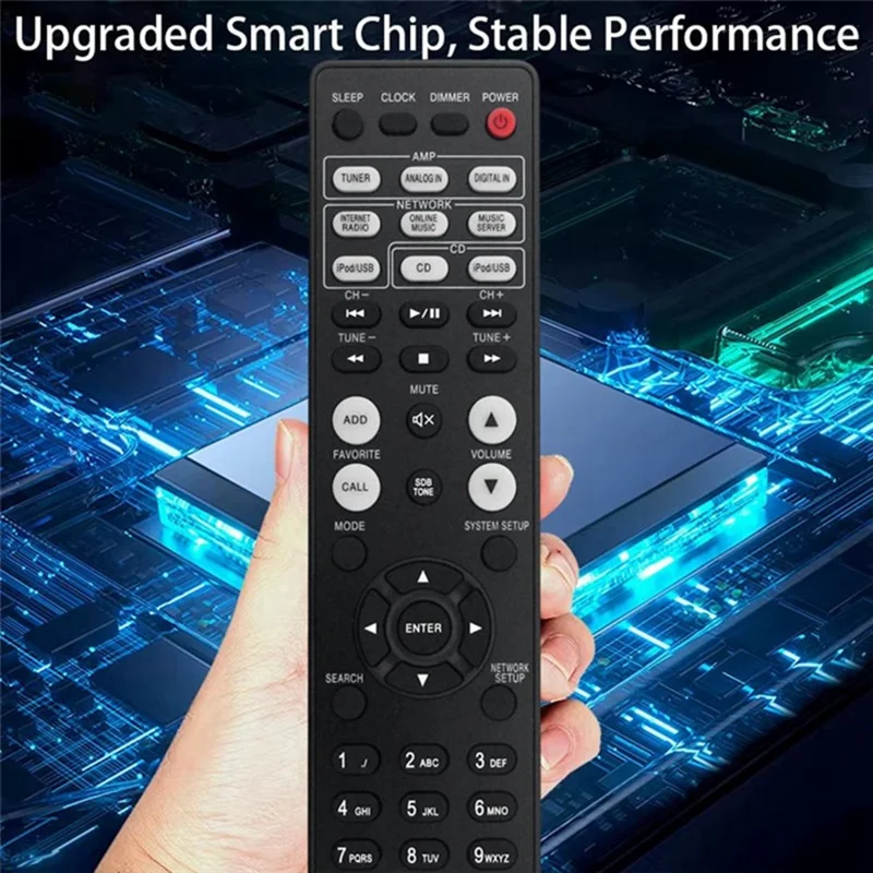 RC-1163 For DENON AV Receiver Infrared Remote Control 10m Range AAA Battery Powered Replacement