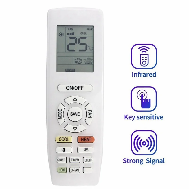 YAPOF15 For Gree Air Conditioner Infrared Remote Control Replacement 10m Range Wireless Controller