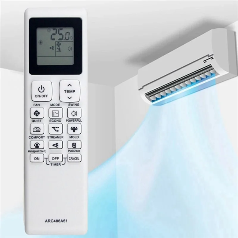 ARC486A51 For Daikin Air Conditioner Wireless Controller 10m Range Infrared Remote Control Replacement