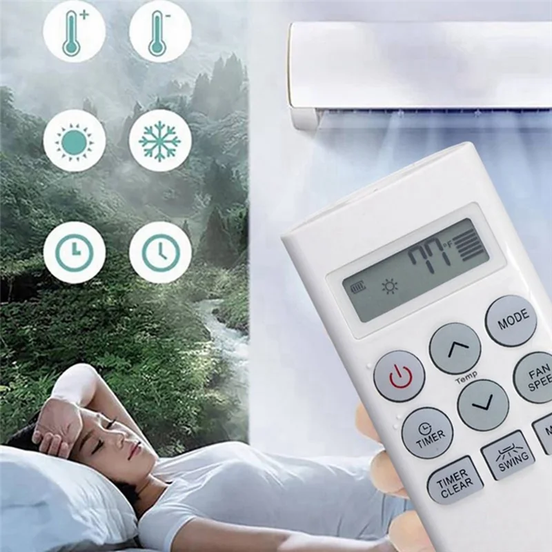 AKB73756214 / AKB73756215 For LG Air Conditioner Remote Control 10m Range Infrared Wireless Controller Replacement