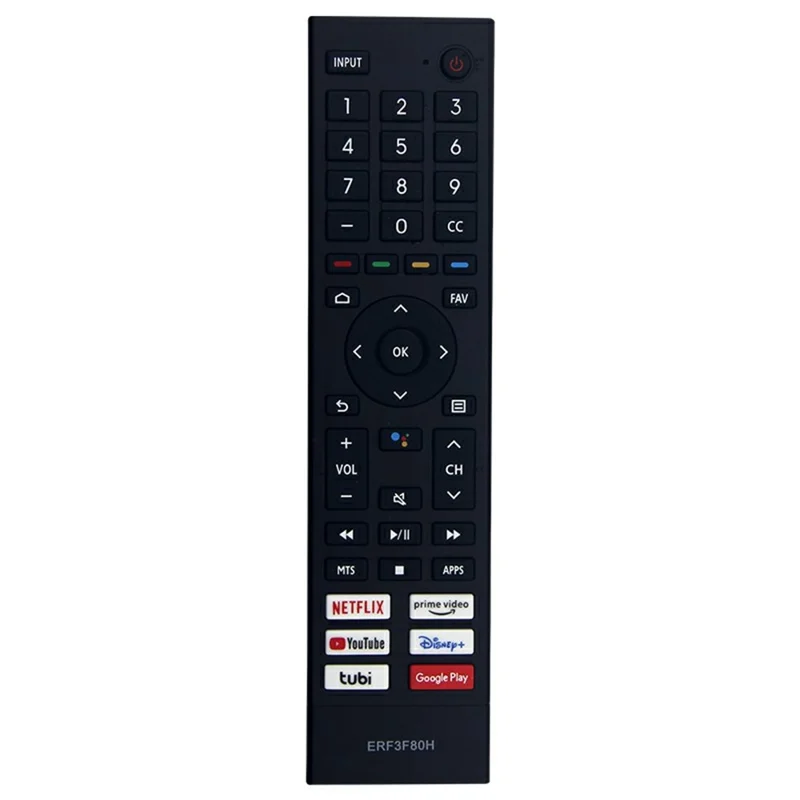 ERF3F80H For Hisense TV Remote Control 1-10m Range Infrared Replacement Controller (Not Support Voice Function)