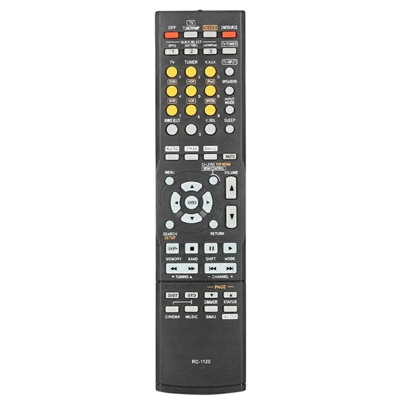 RC-1120 For Denon AV Receiver Infrared Remote Control Battery Powered 10m Range Ergonomic Controller