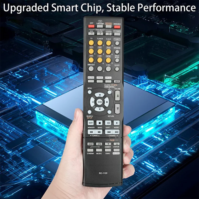 RC-1120 For Denon AV Receiver Infrared Remote Control Battery Powered 10m Range Ergonomic Controller