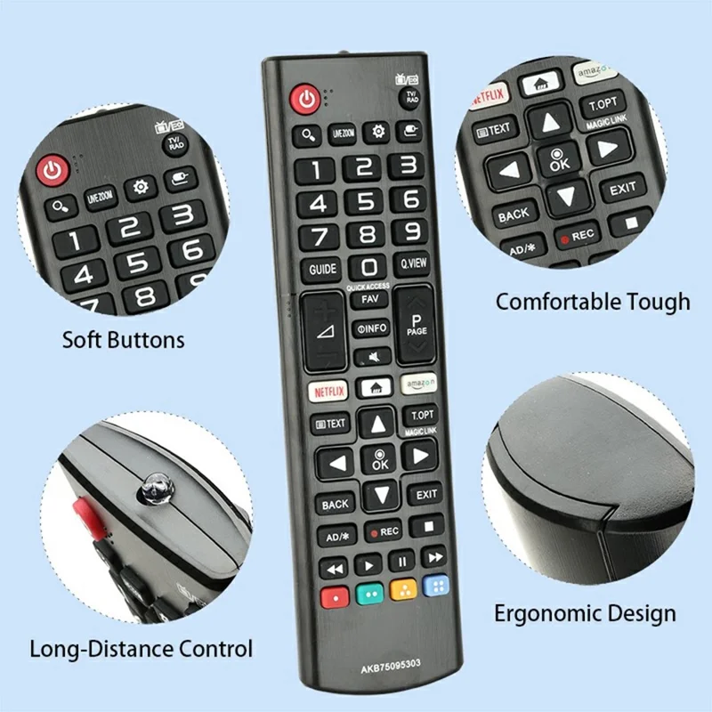 AKB75095303 For LG TV Remote Control Infrared Wireless Replacement Controller