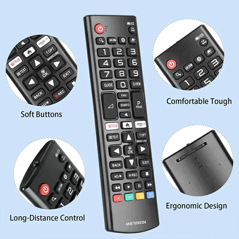 AKB75095304 For LG TV Remote Control Infrared Wireless Replacement Controller