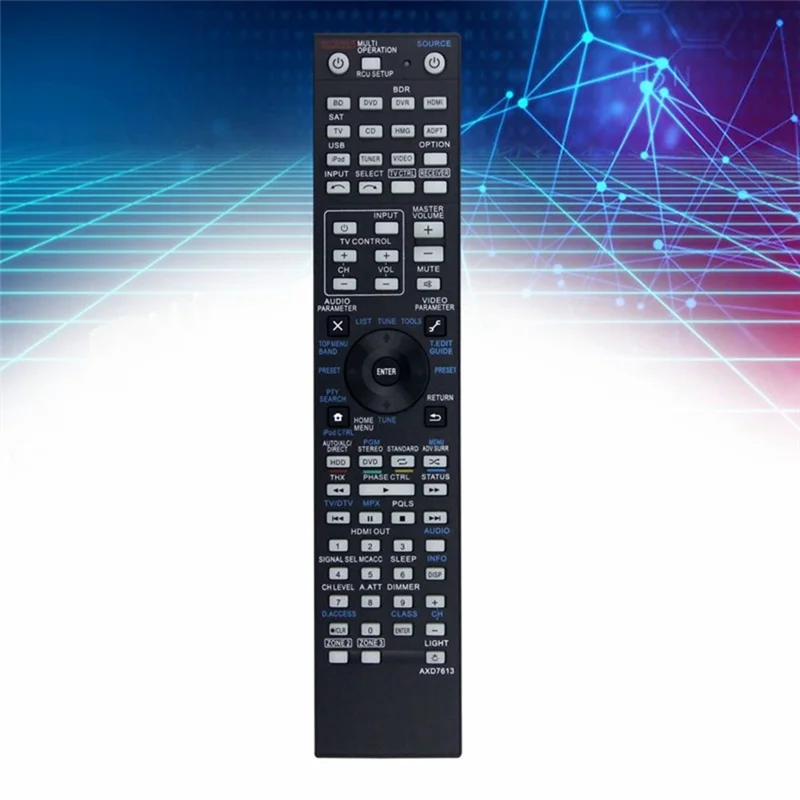 AXD7613 For Pioneer AV Receiver Remote Control 10m Range Handheld Controller Replacement