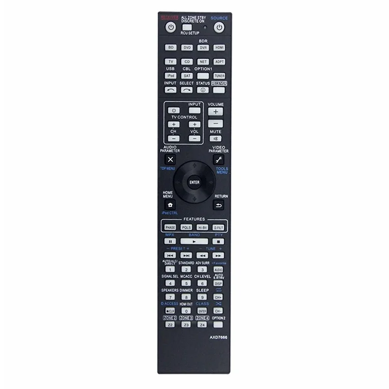 AXD7666 For Pioneer AV Receiver Remote Control 10m Range Handheld Controller Replacement