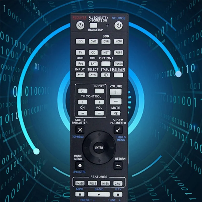 AXD7666 For Pioneer AV Receiver Remote Control 10m Range Handheld Controller Replacement