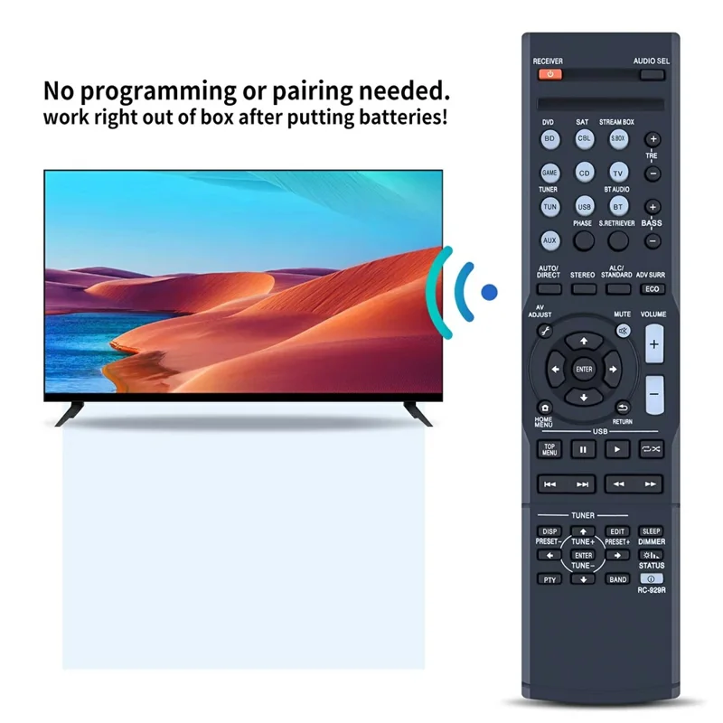 Télécommande de rechange RC-929R pour récepteur audio-vidéo Pioneer, portée de 10 m, contrôleur infrarouge portable