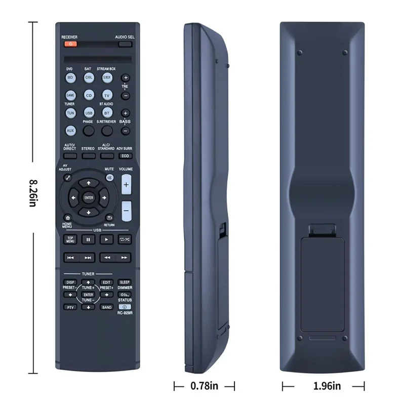 Télécommande de rechange RC-929R pour récepteur audio-vidéo Pioneer, portée de 10 m, contrôleur infrarouge portable