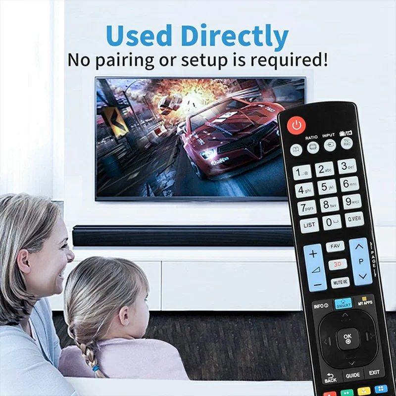 AKB73756502 For LG TV Remote Control Infrared Wireless Replacement Ergonomic Controller