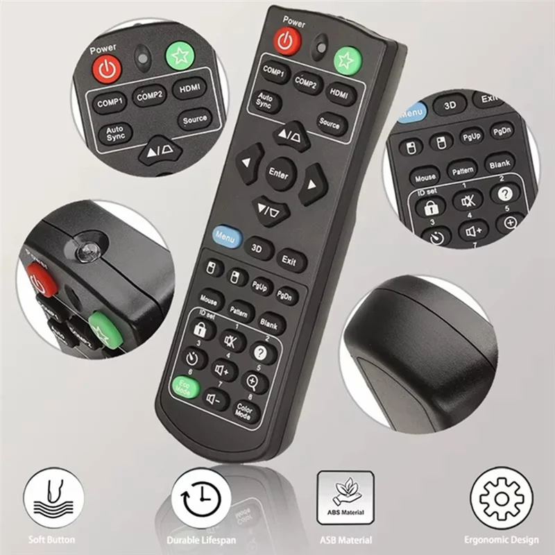 For Viewsonic Projector Remote Control Replacement RCP01051 Infrared Wireless 10m Range