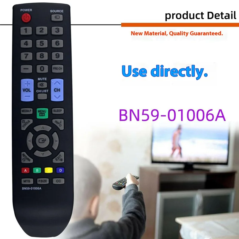 BN59-01006A For Samsung TV Universal Remote Control Infrared 10m Range Easy Operation