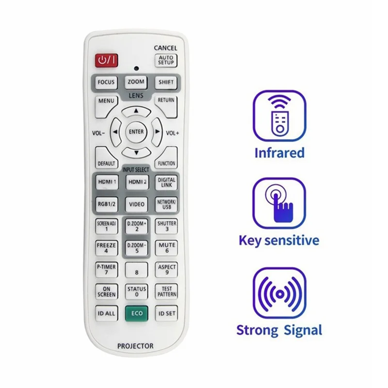 N2QAYA000150 For Panasonic Projector Infrared Remote Control 10m Range Replacement