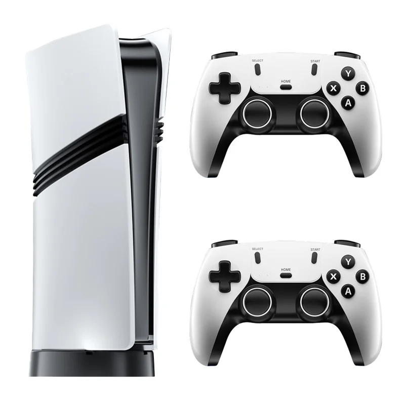 Console de jeu rétro GS5 Pro avec boîte de jeux, 30000 jeux, 53 émulateurs, sortie HD 4K, 2 contrôleurs et carte TF de 128 Go