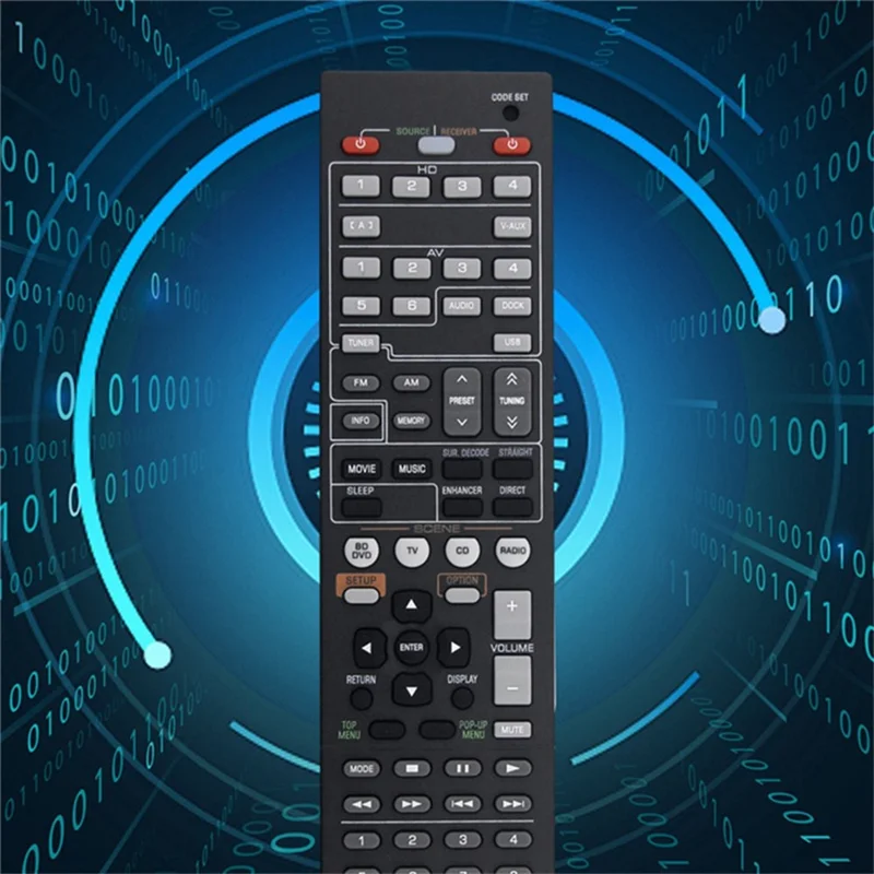 RAV432 For Yamaha AV Receiver Infrared Remote Control 10m Range Ergonomic Wireless Controller