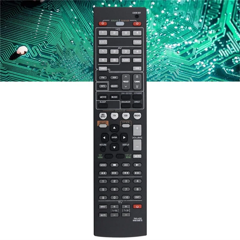 RAV432 For Yamaha AV Receiver Infrared Remote Control 10m Range Ergonomic Wireless Controller