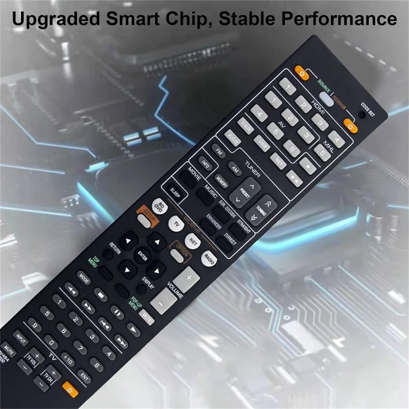 RAV494 For Yamaha AV Receiver Infrared Remote Control 10m Range Ergonomic Wireless Controller