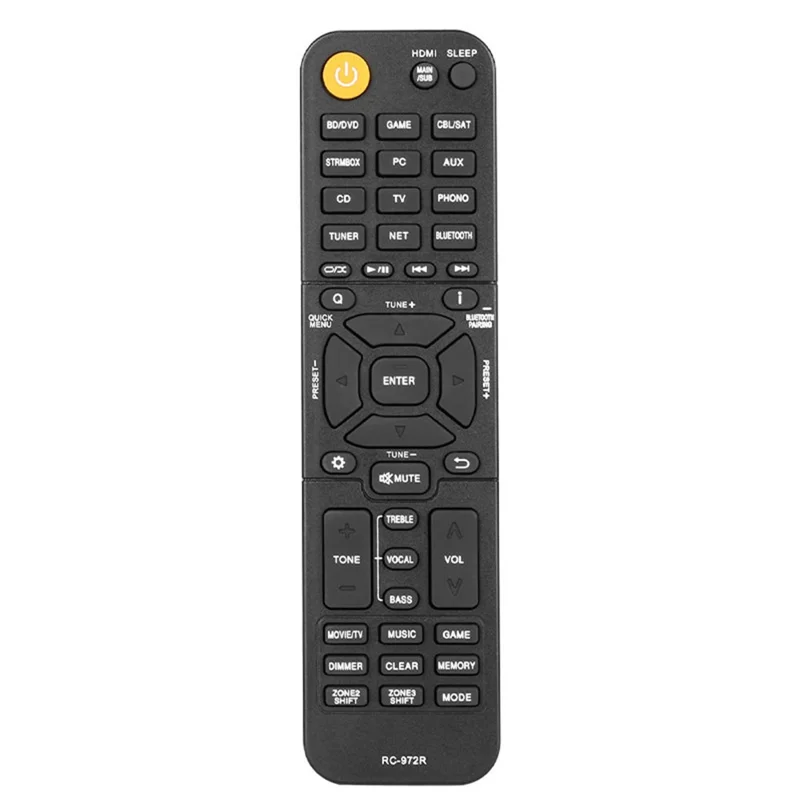 RC-972R For Onkyo AV Receiver Remote Control 10m Range Ergonomic Infrared Wireless Controller