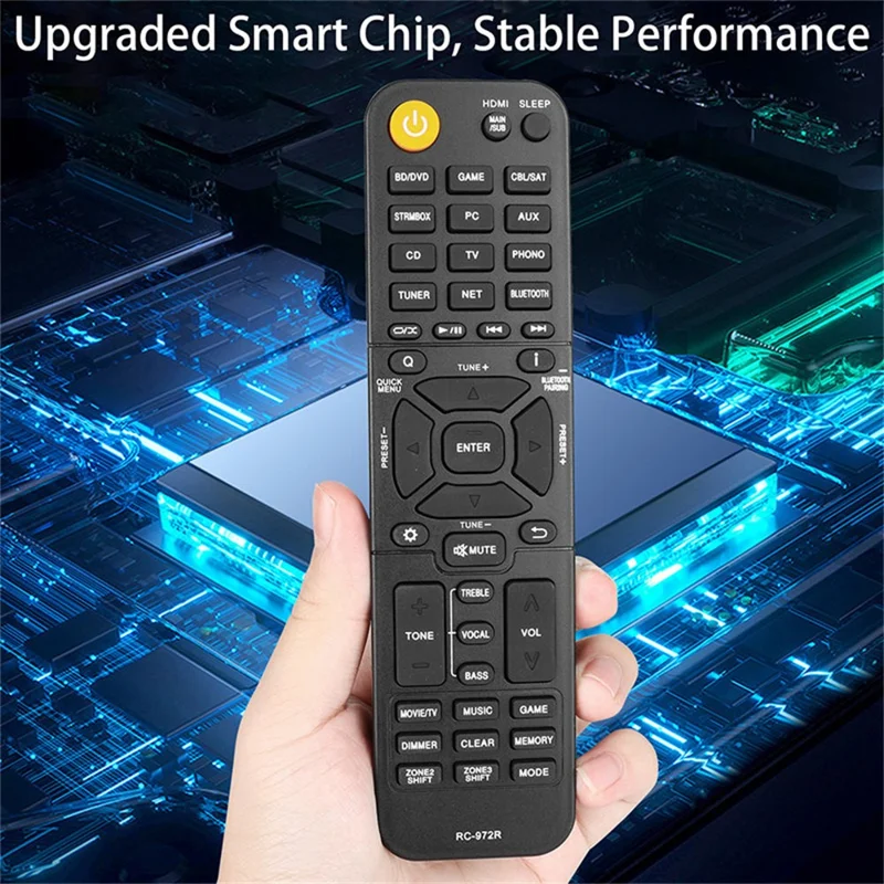 RC-972R For Onkyo AV Receiver Remote Control 10m Range Ergonomic Infrared Wireless Controller