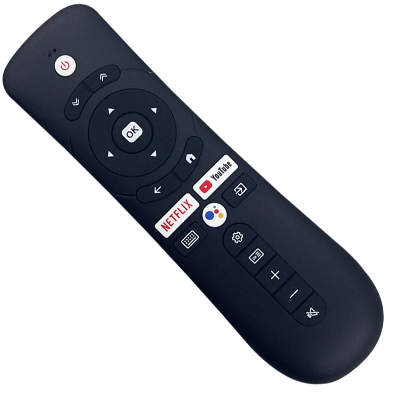 RC-201BV For Syinix 4K UHD TV Voice Control Remote Replacement 10m Range Battery Powered Controller