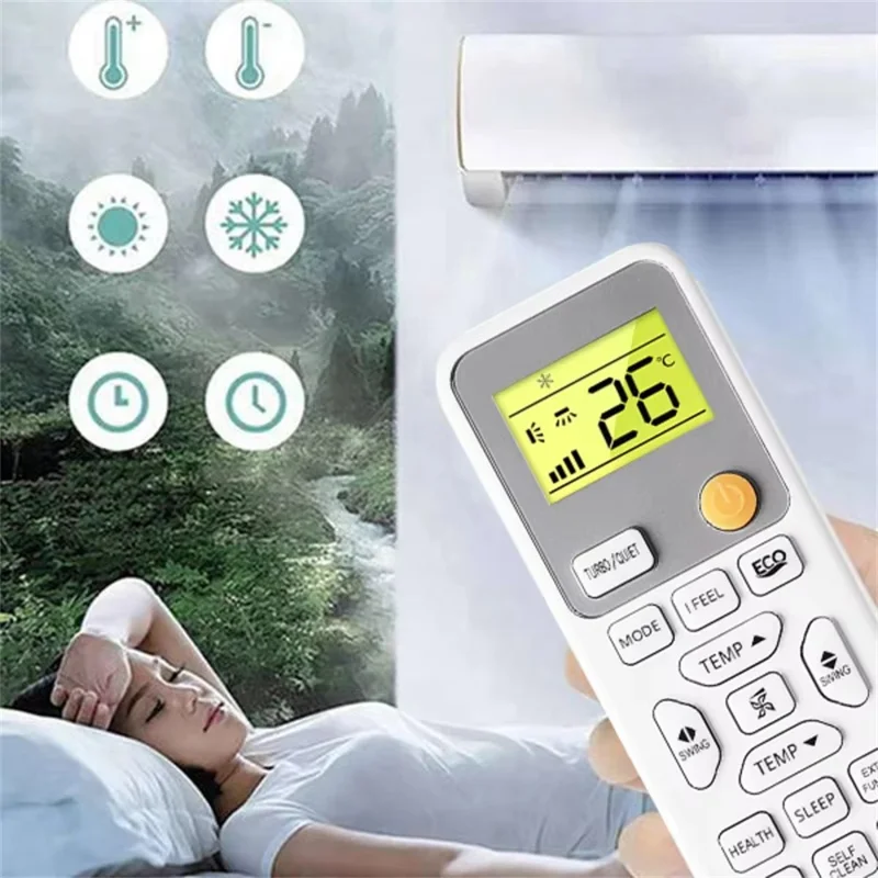 0010406609E For Haier Air Conditioner Infrared Remote Control Replacement 10m Range Wireless Controller