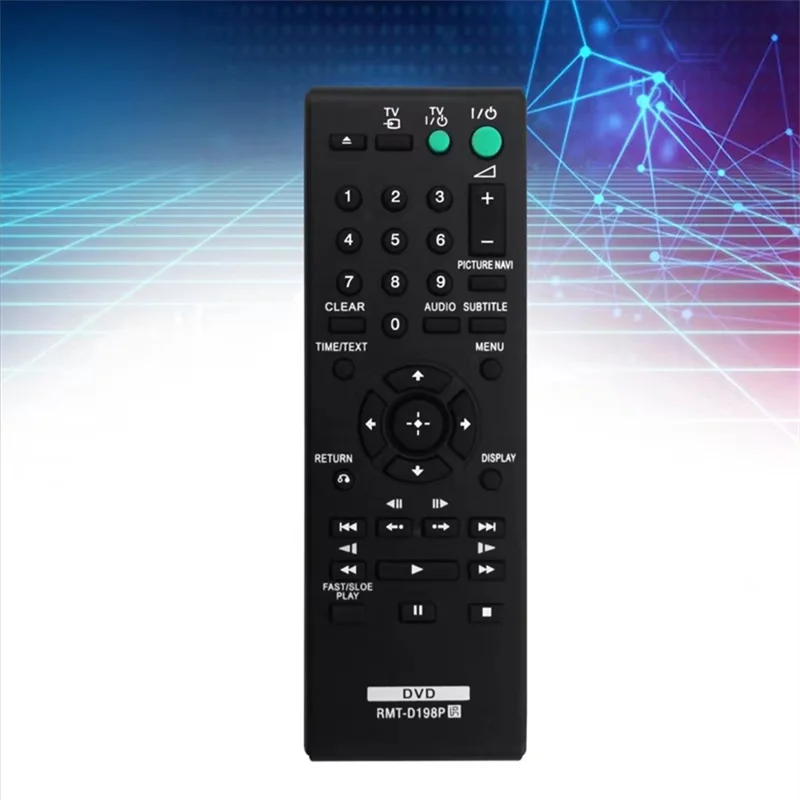 RMT-D198P For Sony DVD Wireless Remote Control Infrared Replacement Ergonomic Controller