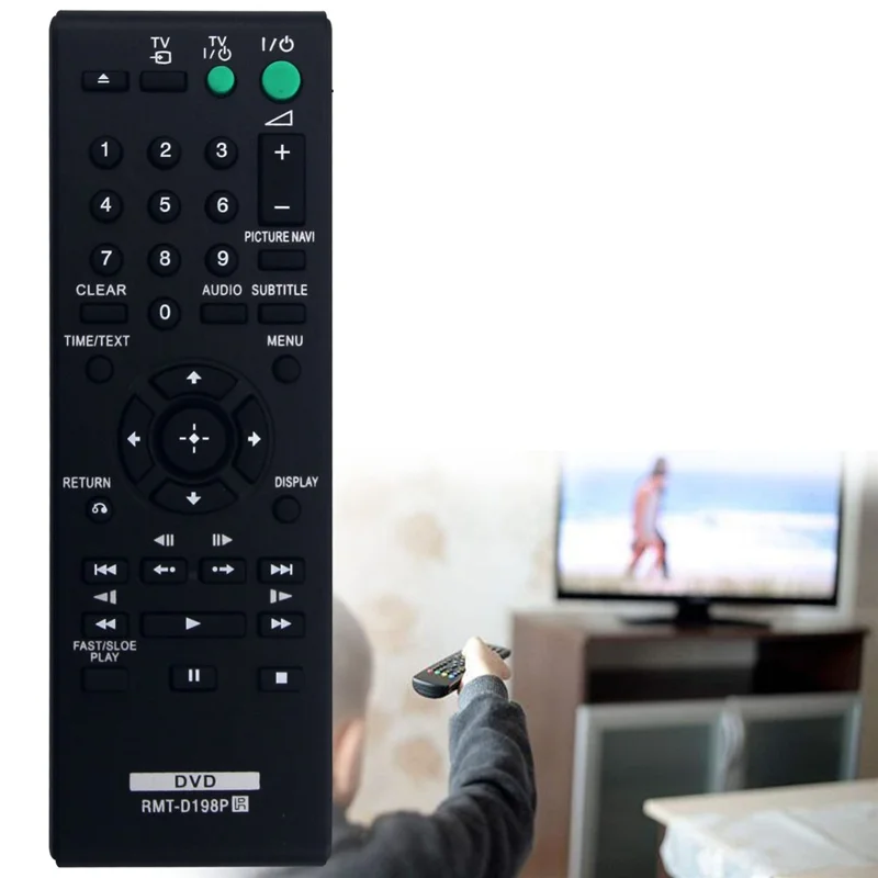 RMT-D198P For Sony DVD Wireless Remote Control Infrared Replacement Ergonomic Controller