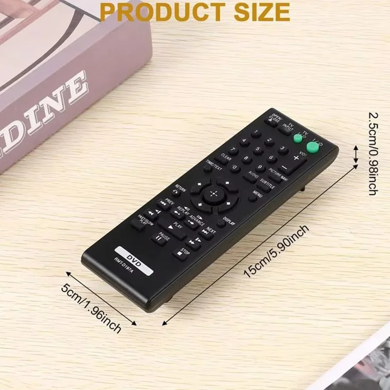 RMT-D197A For Sony DVD Wireless Remote Control Infrared Replacement Ergonomic Controller