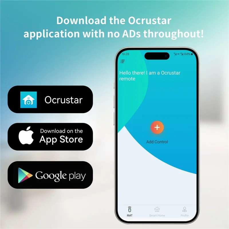 EKX5S-T Mini smartphone IR-fjernbetjeningsadapter med 8 m rækkevidde, IR-blast til AC og TV - Sort / iP