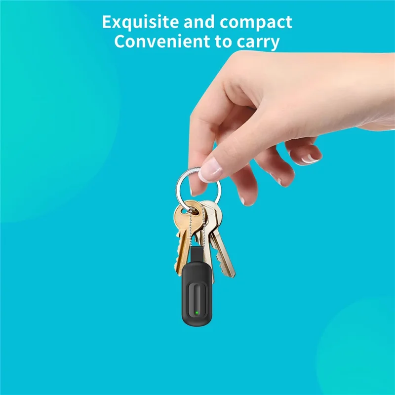 EKX5S-T Mini smartphone IR-fjernbetjeningsadapter med 8 m rækkevidde, IR-blast til AC og TV - Sort / iP