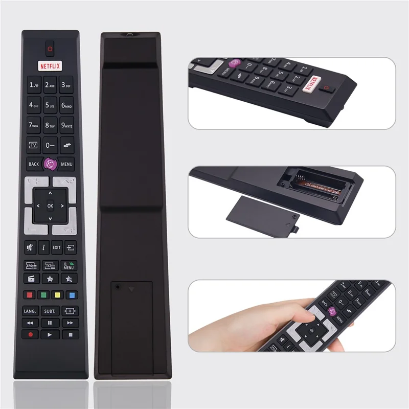 RCA4995 For Tensai / Telefunken TV Remote Control Ergonomic Infrared Replacement Controller