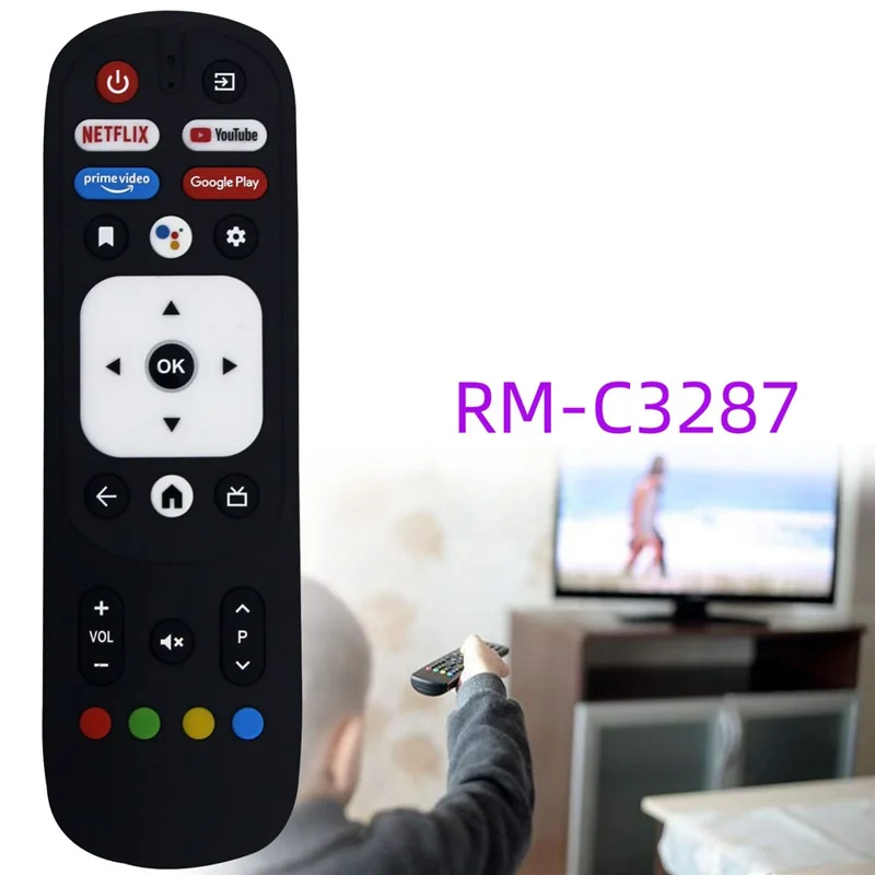 RM-C3287 For JVC TV Remote Control Battery Powered Voice Activated Infrared Controller