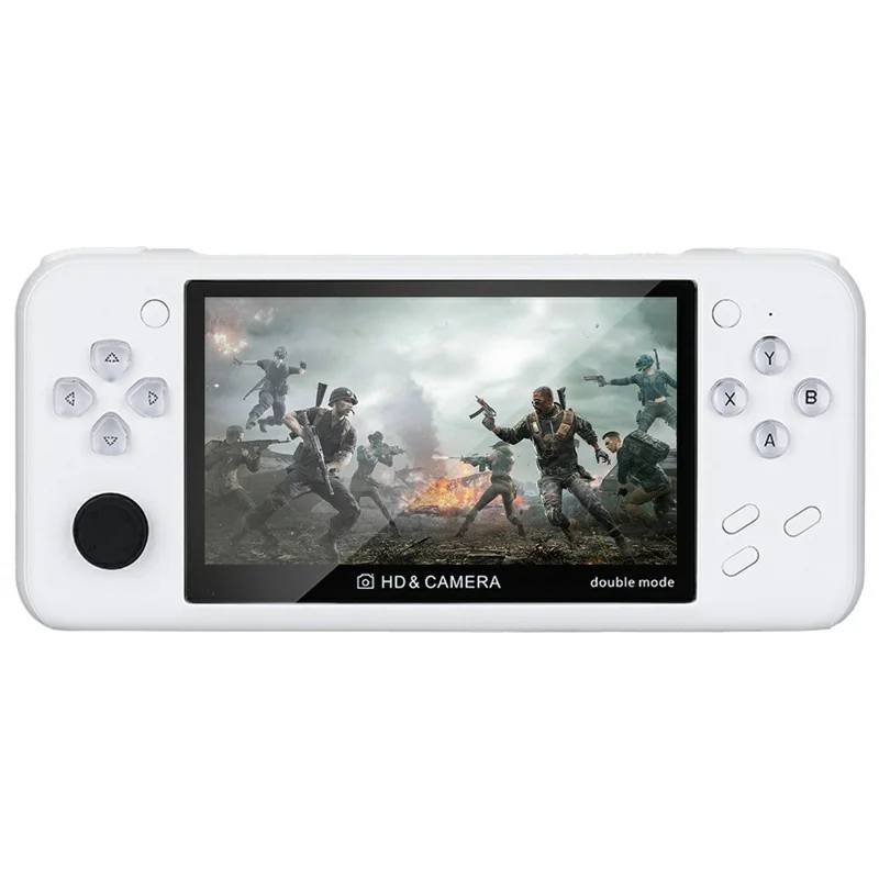 XY10 8 GB Retro 4,3 tommer HD-skærm, bærbar spillekonsol med flere emulatorer - Hvid