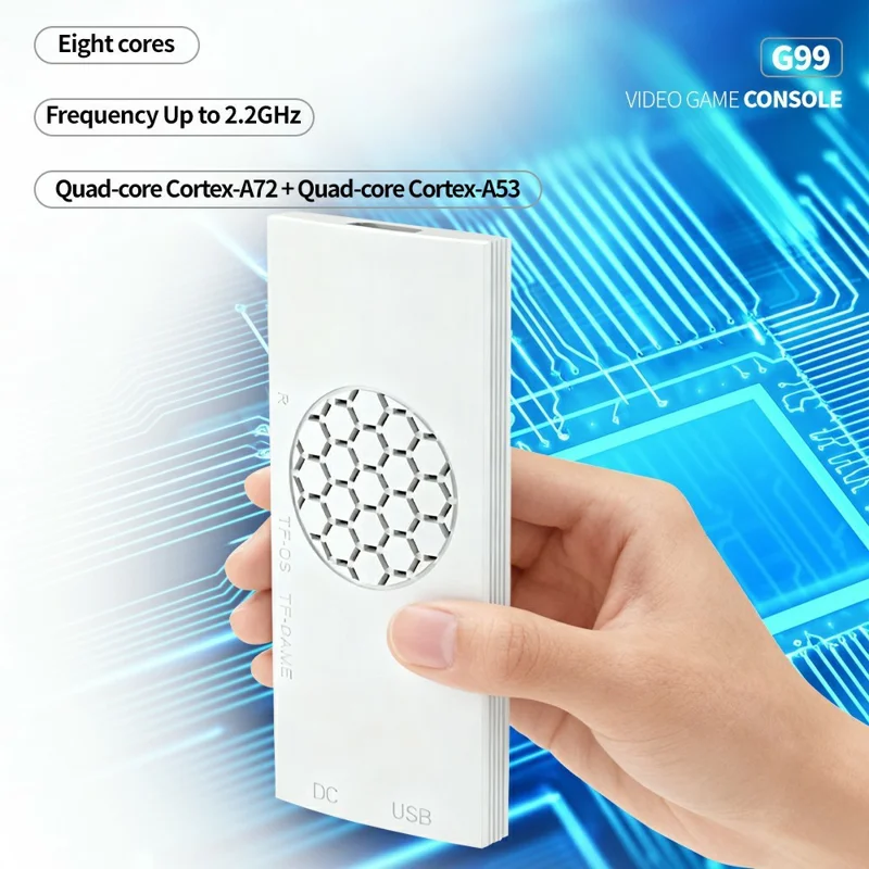 G99 Video Game Console 4K UHD HD TV Stick Multi Emulator Support for PS2  /  PSP  /  PS1  /  MAME  /  N64