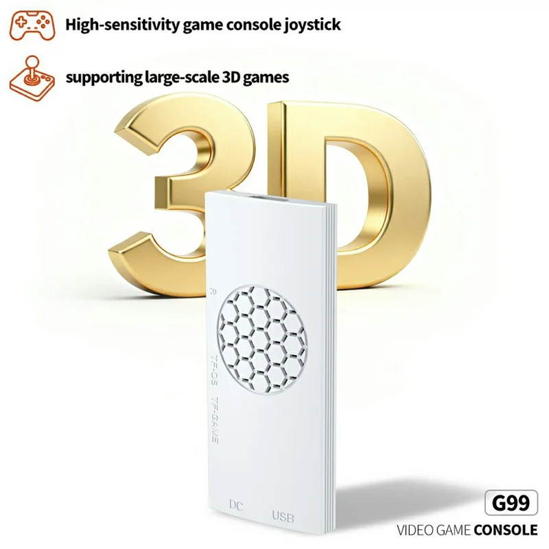 G99 Video Game Console 4K UHD HD TV Stick Multi Emulator Support for PS2  /  PSP  /  PS1  /  MAME  /  N64