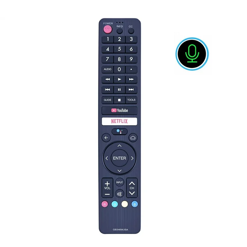 GB346WJSA For Sharp TV Voice Remote Control IR Infrared Replacement 10m Range Controller