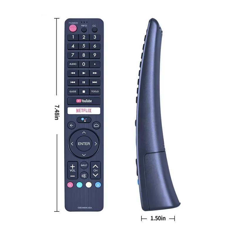 GB346WJSA For Sharp TV Voice Remote Control IR Infrared Replacement 10m Range Controller