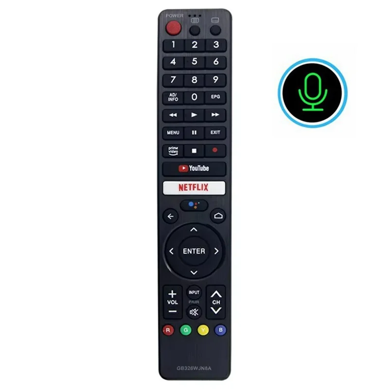 GB326WJN8A For Sharp TV Voice Remote Control IR Infrared Replacement 10m Range Controller