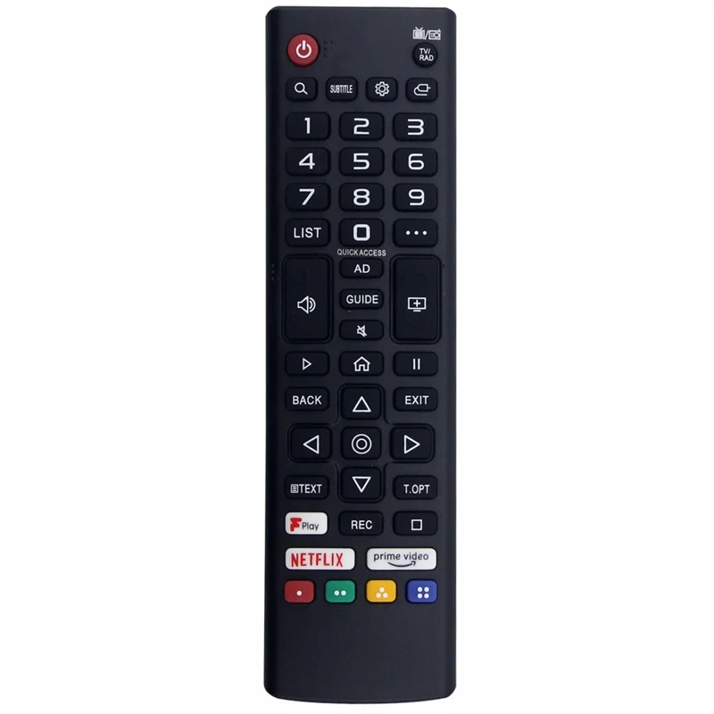 AKB76037023 Télécommande infrarouge sans fil pour télévision RCA, portée de 10 m, contrôleur ergonomique