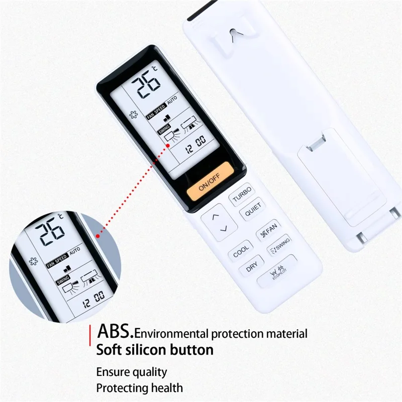 Remplacement de la Télécommande Infrarouge de Climatiseur Haier 0010402886D, Portée de 10m, Contrôleur Sans Fil