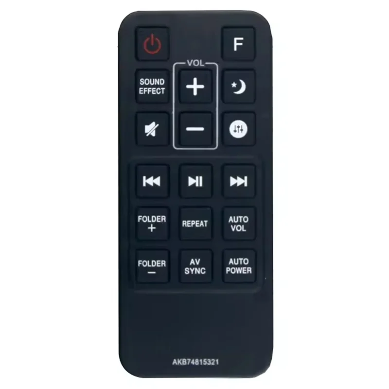 AKB74815321 For LG Soundbar Remote Control 1-10m Range Infrared Replacement Controller