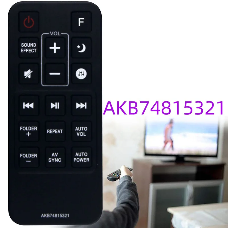 AKB74815321 For LG Soundbar Remote Control 1-10m Range Infrared Replacement Controller