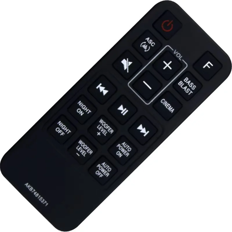 AKB74815371 For LG Soundbar Remote Control 1-10m Range Infrared Replacement Controller