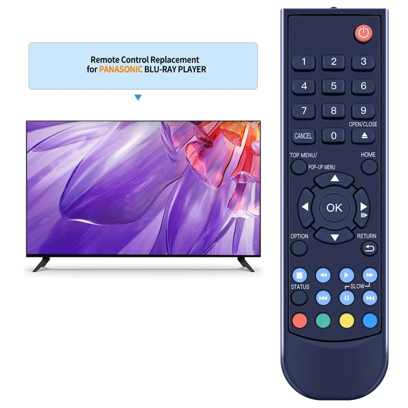 N2QAYA000205 Télécommande avec portée de 1-10 m pour lecteur Blu-ray DVD Panasonic, Contrôleur infrarouge ergonomique