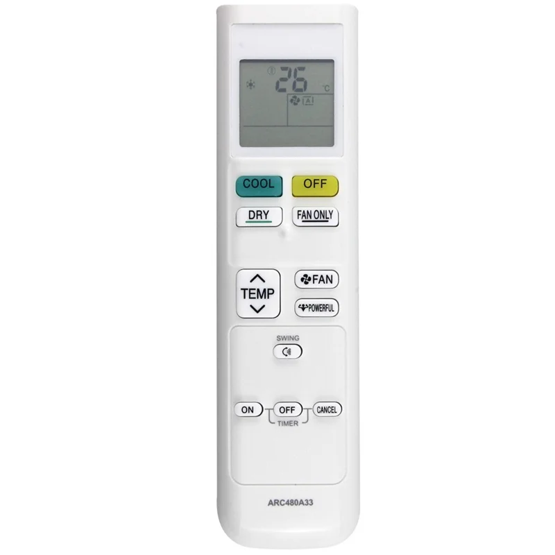 ARC480A33 ABS 10 m Télécommande Infrarouge Contrôleur Infrarouge Ergonomique pour Climatiseur Daikin
