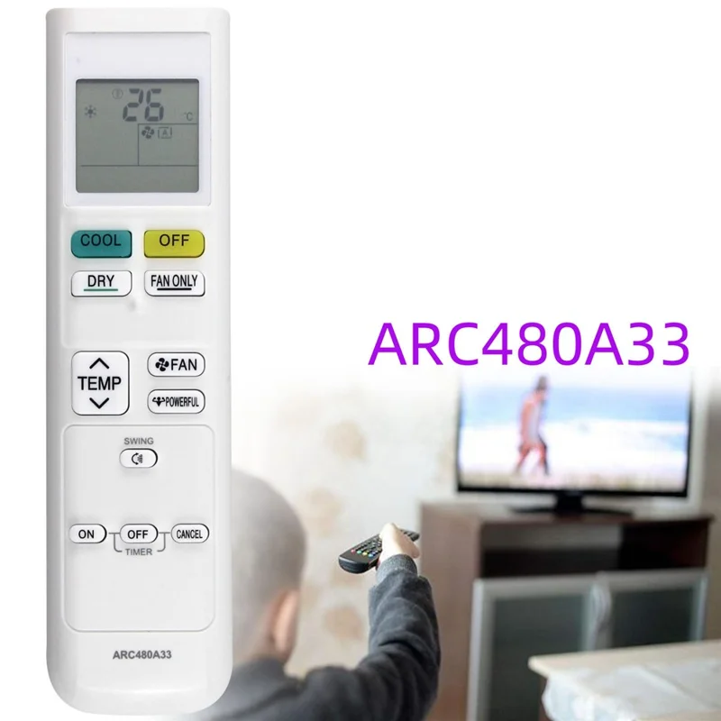 ARC480A33 ABS 10 m Télécommande Infrarouge Contrôleur Infrarouge Ergonomique pour Climatiseur Daikin