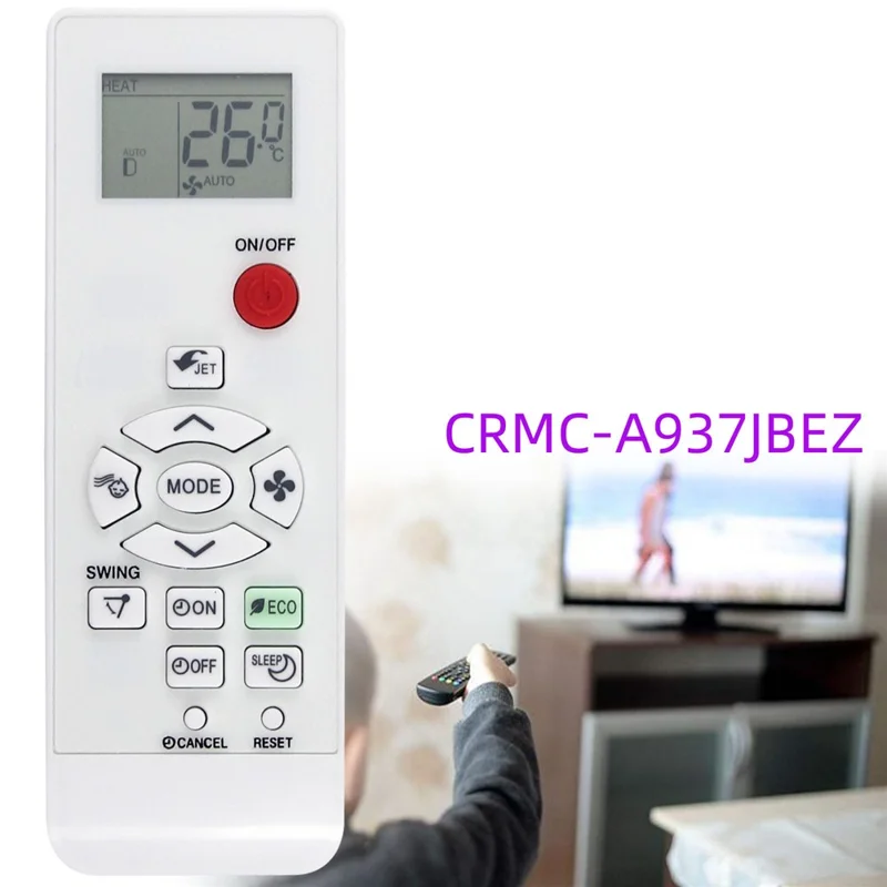 CRMC-A937JBEZ Pour climatiseur Sharp ABS Télécommande infrarouge 10 m Contrôleur infrarouge ergonomique