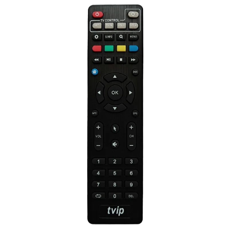 TVIP 10m Range Set-Top Box Infrared Remote Control Ergonomic Infrared Controller