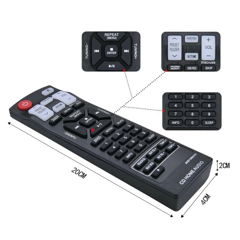 AKB73655701 10m Reichweite Infrarot-Fernbedienung für LG Audio Heimkino Verstärker Player Fernbedienung